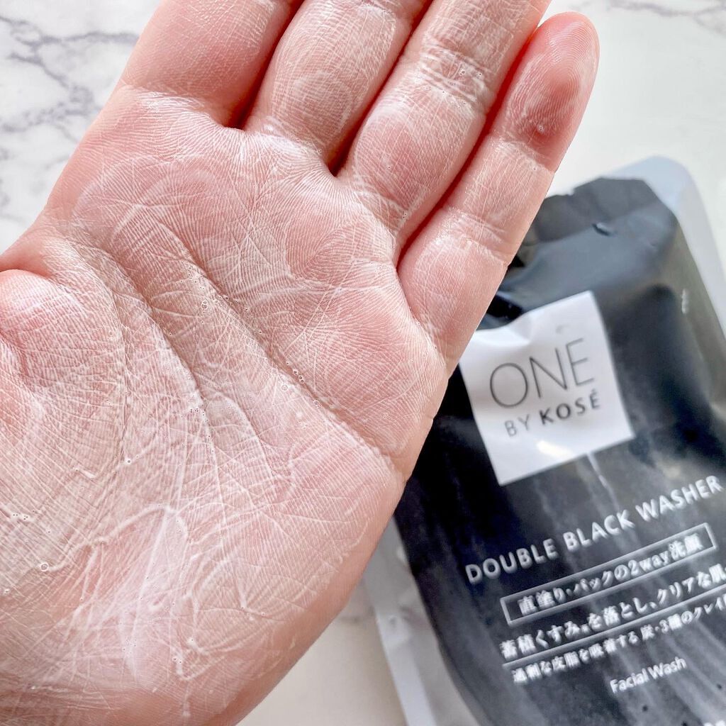 ダブル ブラック ウォッシャー/ONE BY KOSE/その他洗顔料を使ったクチコミ(4枚目)