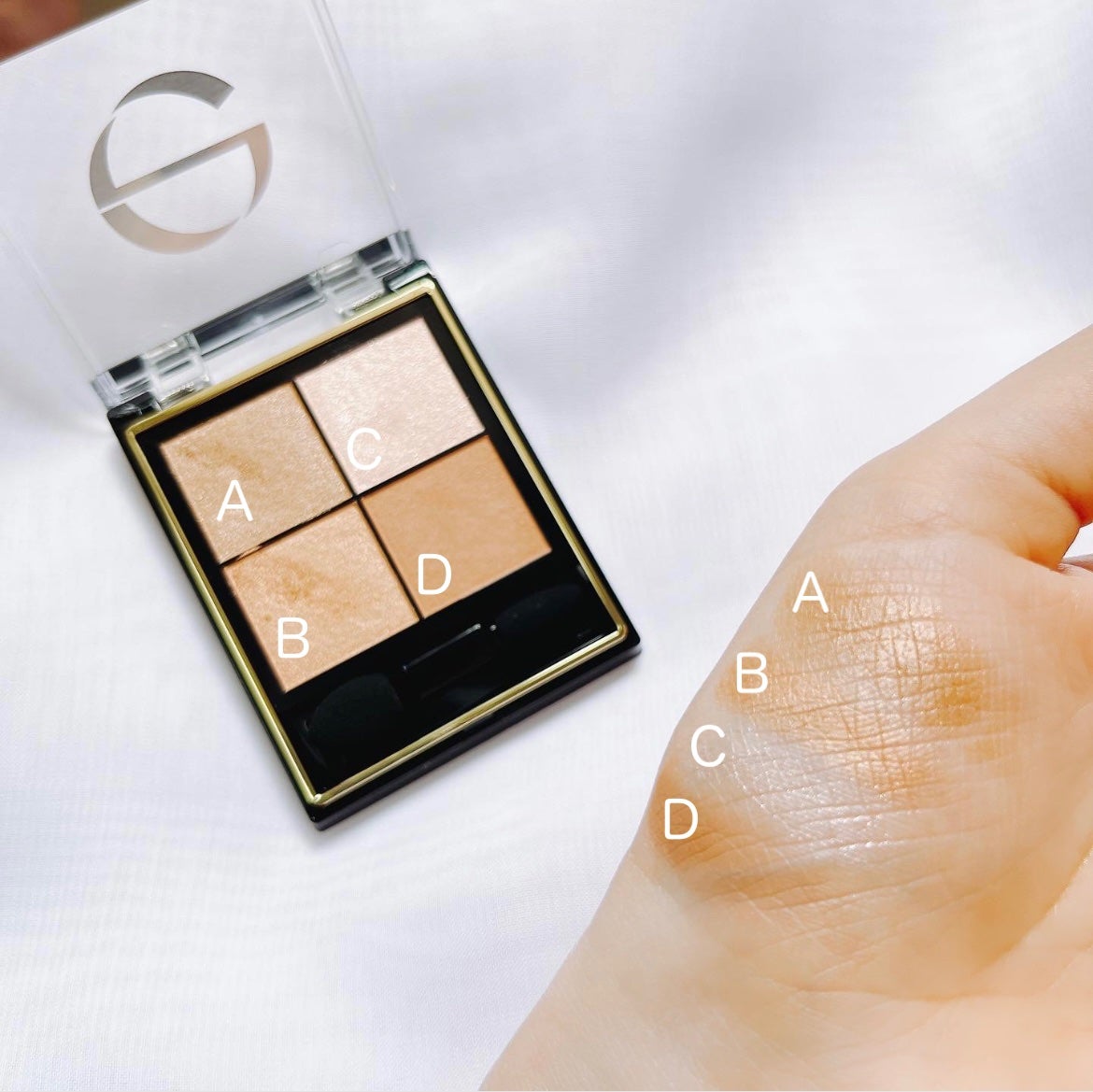 リアルクローズシャドウ/excel/アイシャドウパレットを使ったクチコミ(4枚目)