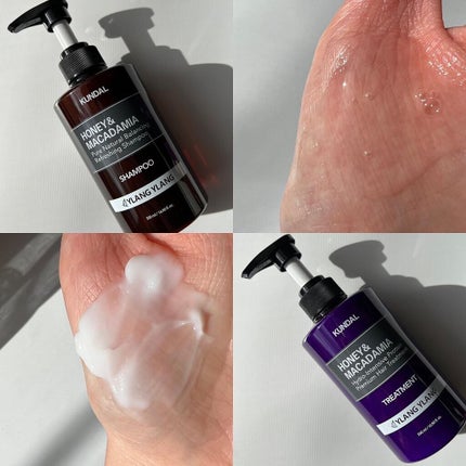 ハニー&マカデミアシャンプー/トリートメント /KUNDAL/シャンプー・コンディショナーを使ったクチコミ(4枚目)