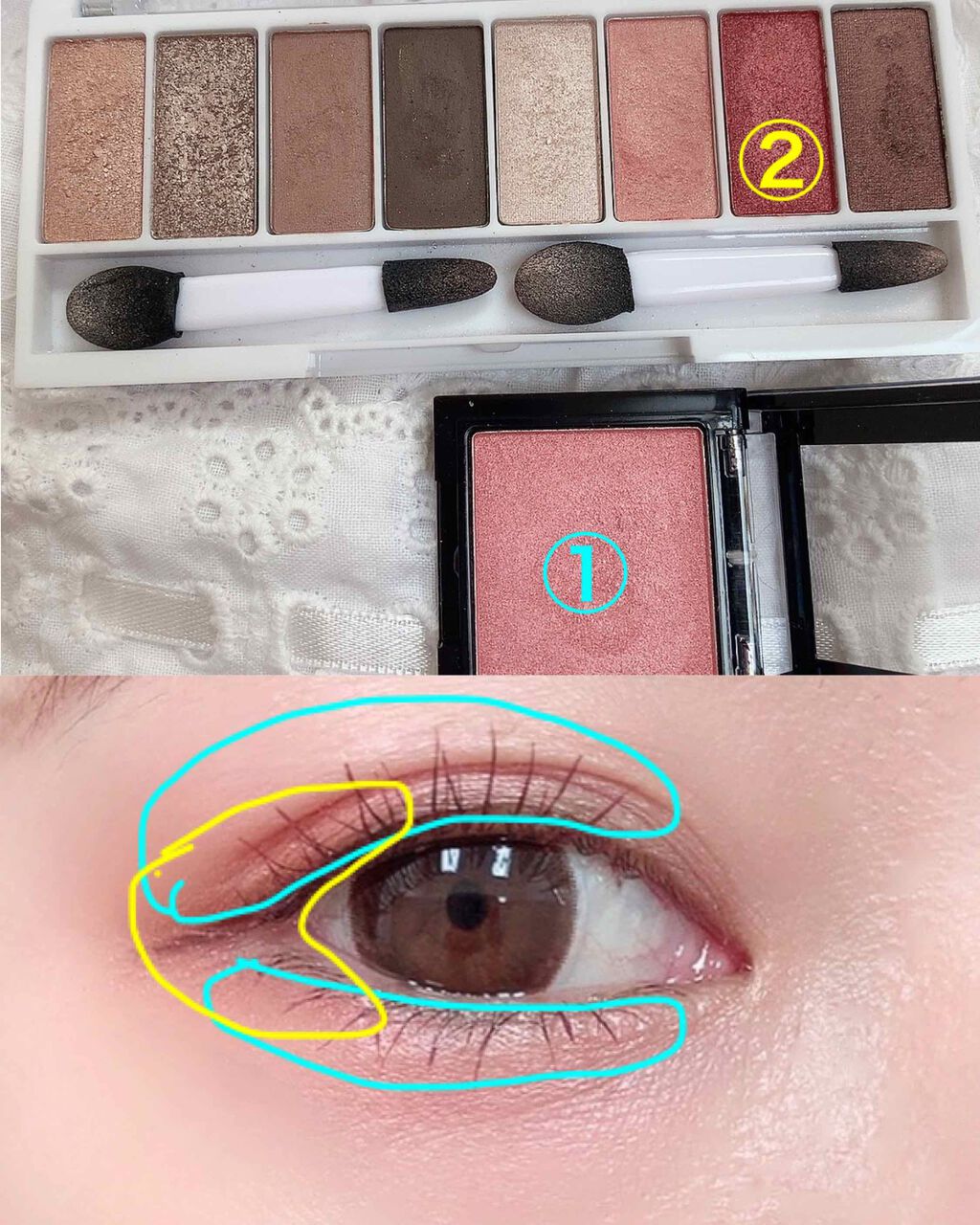 シングルアイシャドウ/マリブビューティー/単色アイシャドウを使ったクチコミ(3枚目)