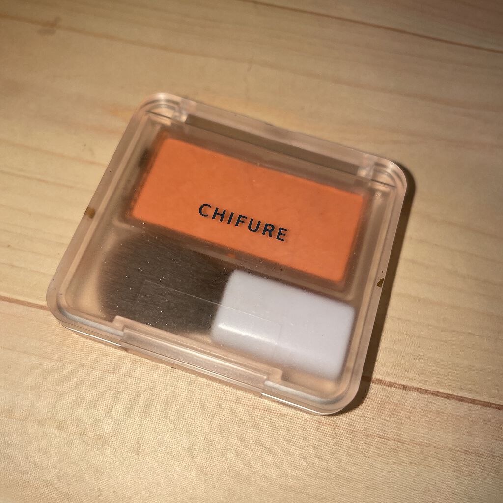 パウダー チーク 443 オレンジ系/ちふれ/パウダーチークを使ったクチコミ（1枚目）