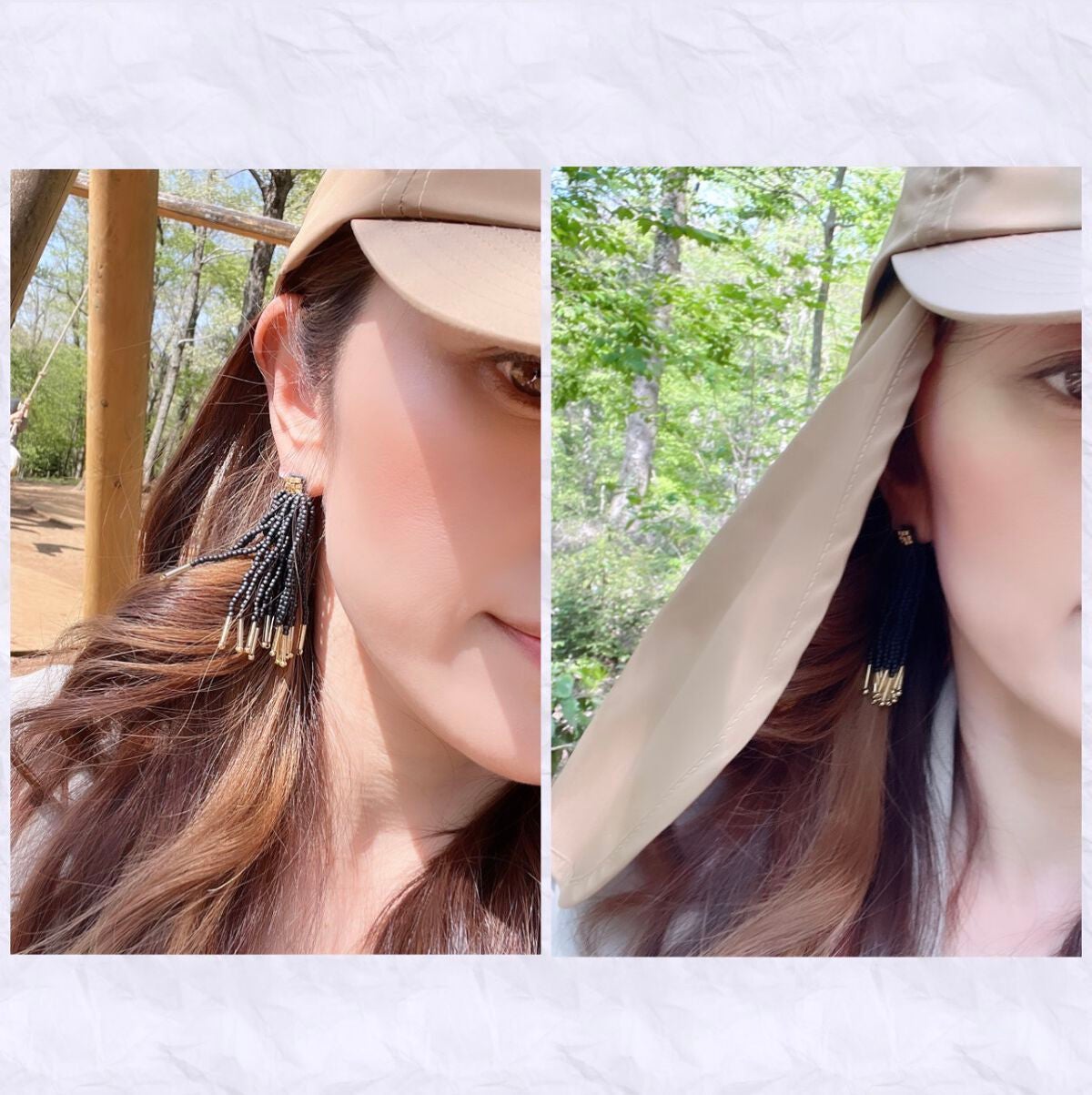 SUNNYDAY UV 2wayシェードキャップ /コジット/その他を使ったクチコミ(4枚目)