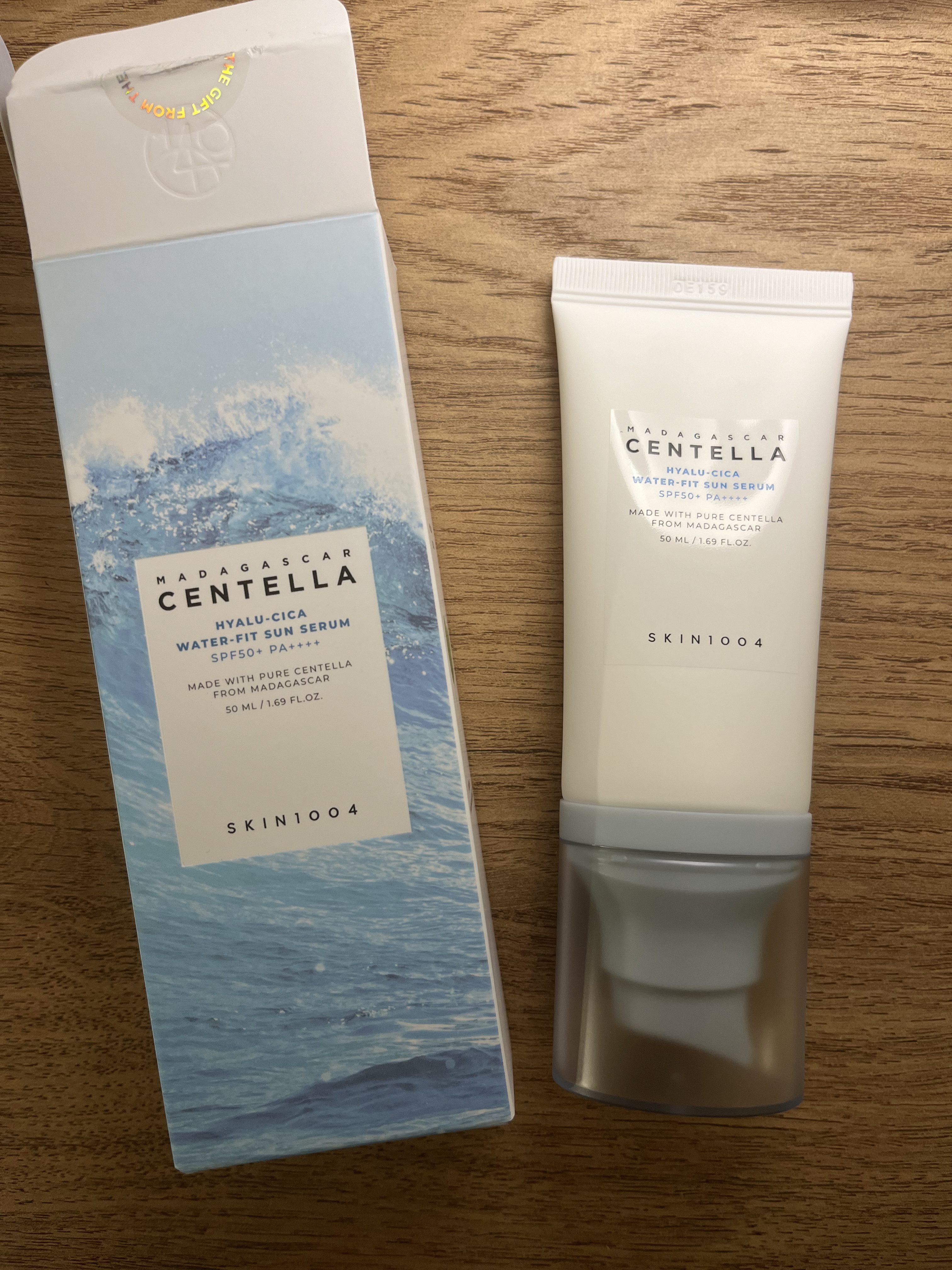 ヒアルーシカ ウォーターフィット サンセラム/SKIN1004/日焼け止めローションを使ったクチコミ（1枚目）