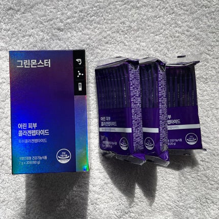 グリーンモンスター コラーゲンペプチドのクチコミ「グリーンモンスター
フィッシュコラーゲンペプチド 30包
@greenmonster_jp .....」(3枚目)