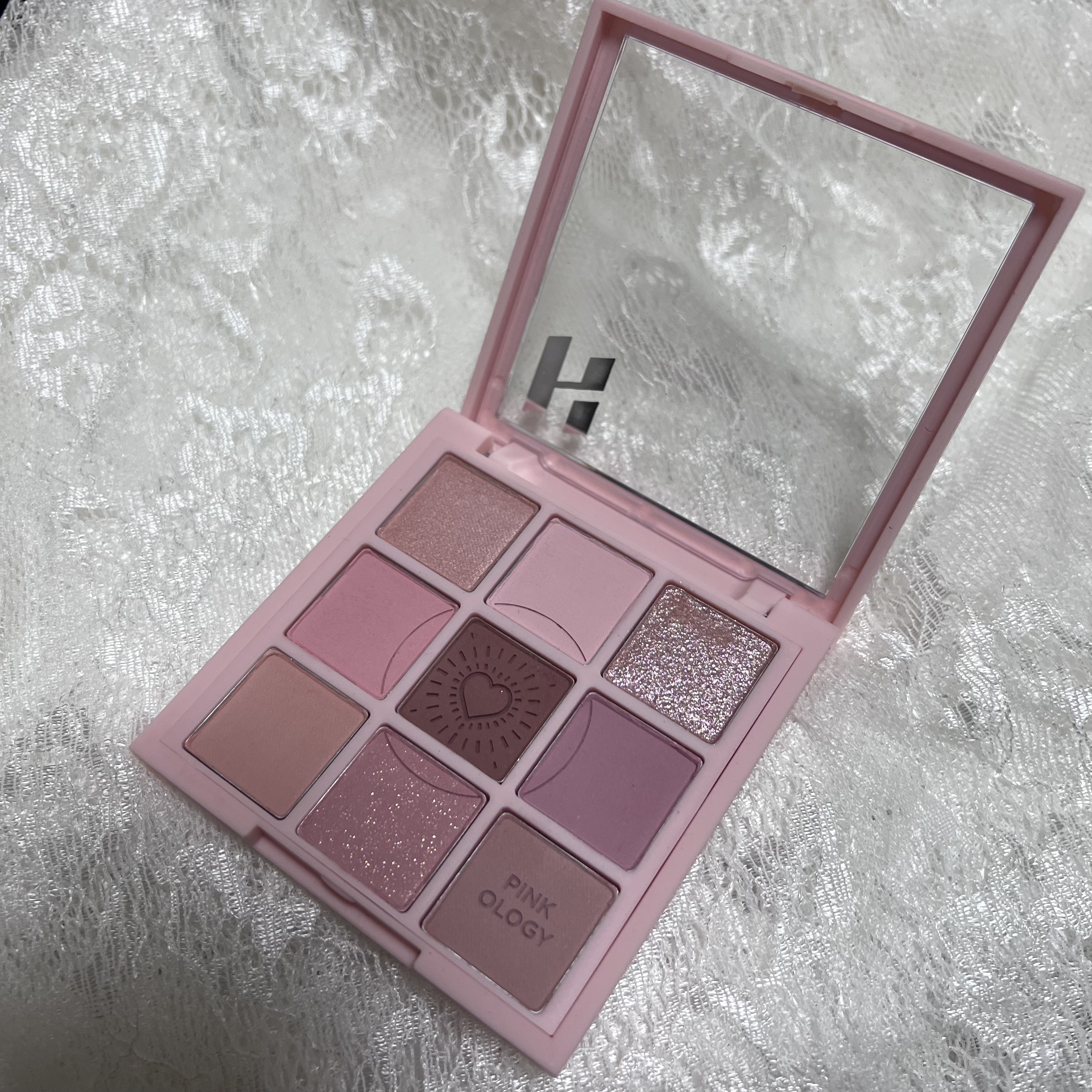 マイフェイブムードアイパレット 9カラー 03 ピンクオロジー(PINKOLOGY)/HOLIKA HOLIKA/アイシャドウパレットを使ったクチコミ（1枚目）