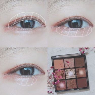 UR GLAM　BLOOMING EYE COLOR PALETTE/U R GLAM/アイシャドウパレットを使ったクチコミ（2枚目）