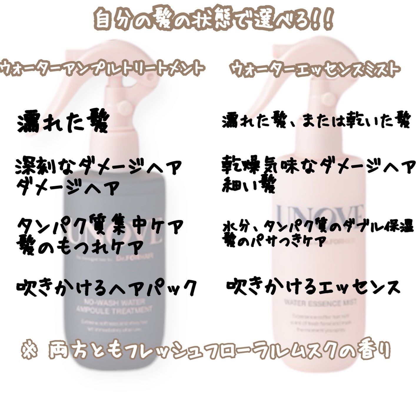 ノーウォッシュウォーターセラムトリートメント/UNOVE/ヘアトリートメントを使ったクチコミ(2枚目)