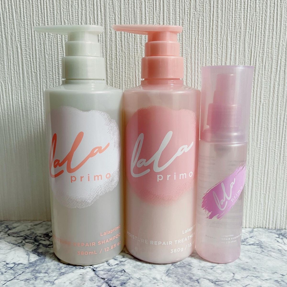 ララプリモ モイスチャーリペア シャンプー／トリートメント/ララプリモ /市販シャンプーを使ったクチコミ（1枚目）