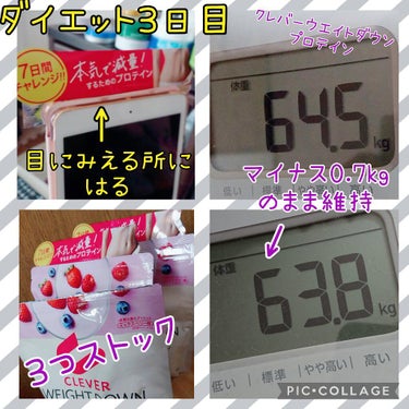 ウエイトダウン プロテイン ミックスベリー味 315g/クレバー/ボディサプリメントを使ったクチコミ（1枚目）