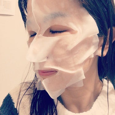 肌美精 3DMASKのクチコミ「肌美精の「３DMASK」二種類です！

1つは私の大好きな「桜の香り」コスメ🌸
SAKURAは.....」（3枚目）