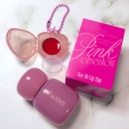フィー ピンクオブセッションステイフィットティント/fwee/リップティントを使ったクチコミ(1枚目)