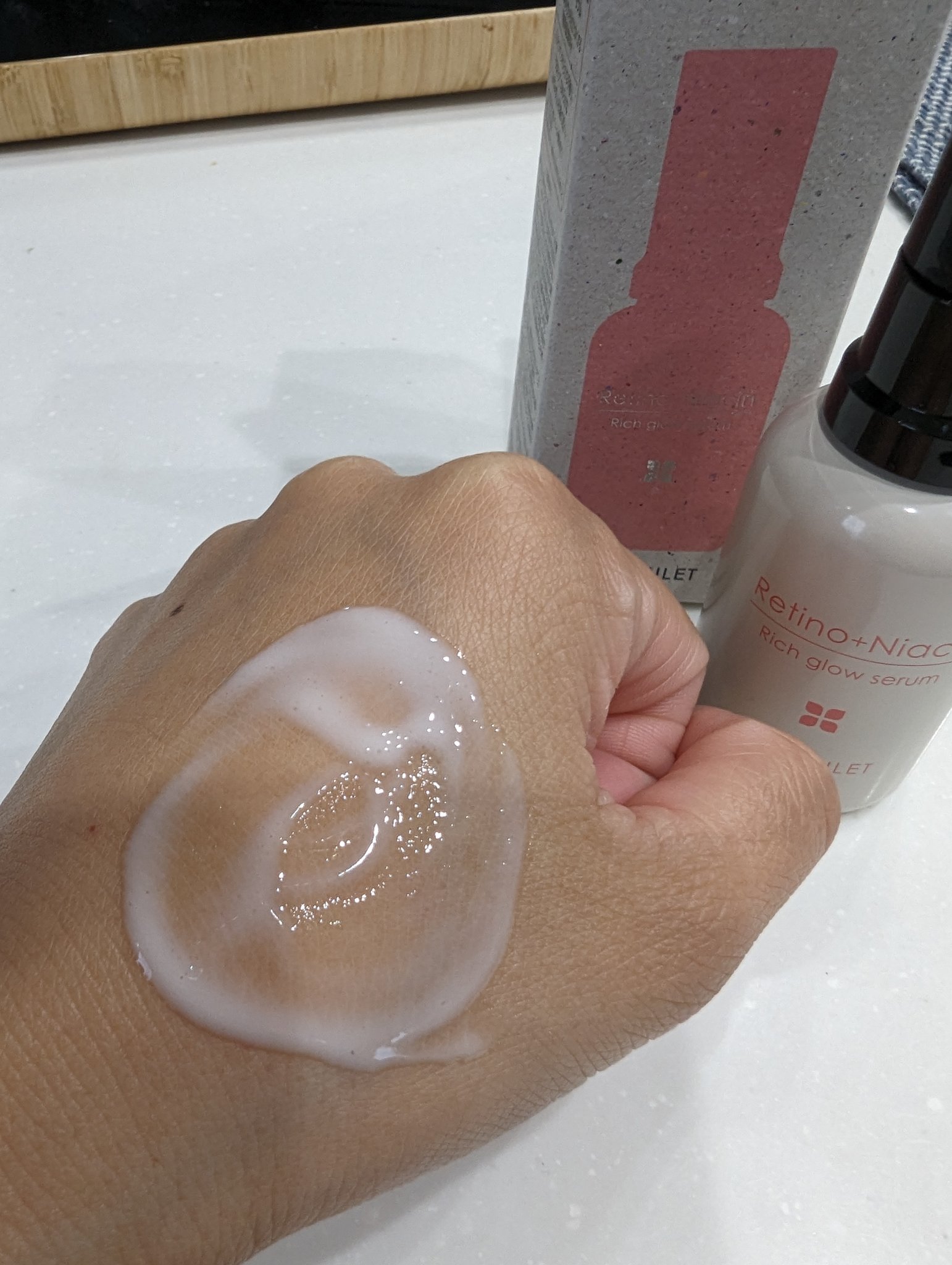 リッチグロウセラム/My AMULET/美容液を使ったクチコミ（3枚目）