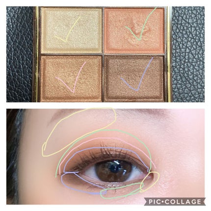 スキニーリッチシャドウ/excel/アイシャドウパレットを使ったクチコミ(3枚目)