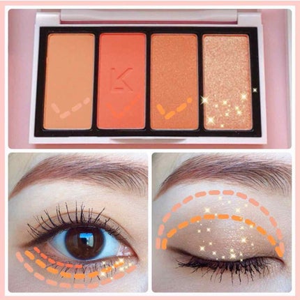 ジャストアイパレット/Laka/アイシャドウパレットを使ったクチコミ(3枚目)