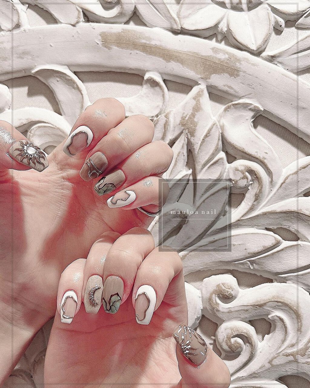 mauloa_nail on LIPS 「・ ネイルできるようになったからって久々のご来店❤️間空いても..」(1枚目)