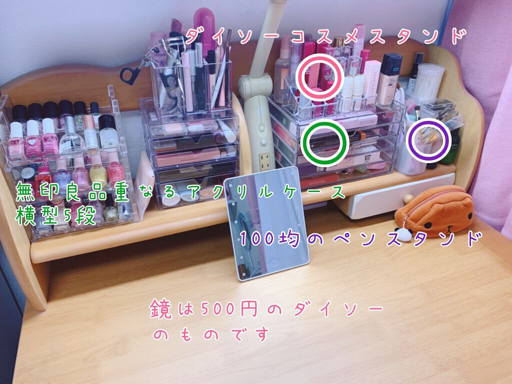 3段式クリアーケース/DAISO/その他化粧小物を使ったクチコミ(6枚目)