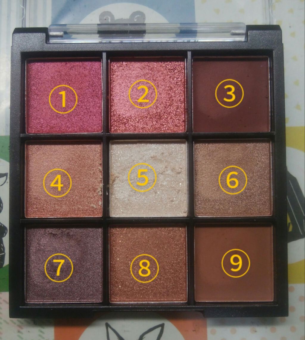 UR GLAM　BLOOMING EYE COLOR PALETTE/U R GLAM/アイシャドウパレットを使ったクチコミ（3枚目）