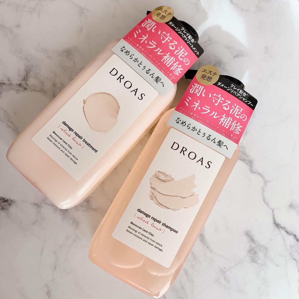 ダメージリペアシャンプー/トリートメント/DROAS/市販シャンプーを使ったクチコミ(4枚目)
