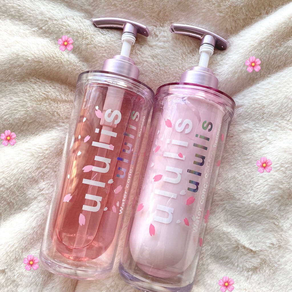 ウォーターコンク モイスト シャンプー（桜ver.)/ヘアトリートメント(桜ver.) シャンプー340ml/ululis/市販シャンプーを使ったクチコミ（1枚目）
