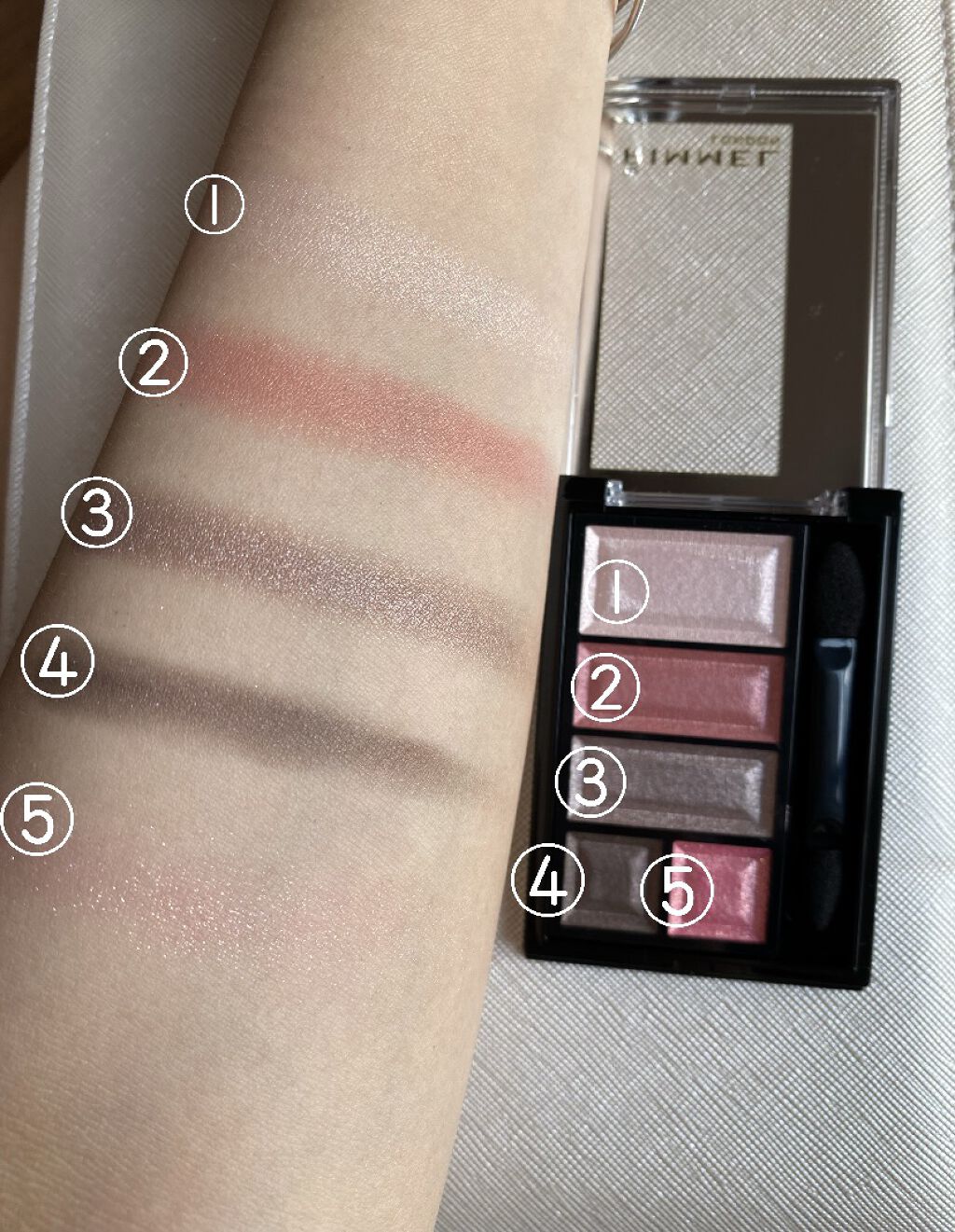 ショコラスウィート アイズ/リンメル ロンドン/アイシャドウパレットを使ったクチコミ（2枚目）