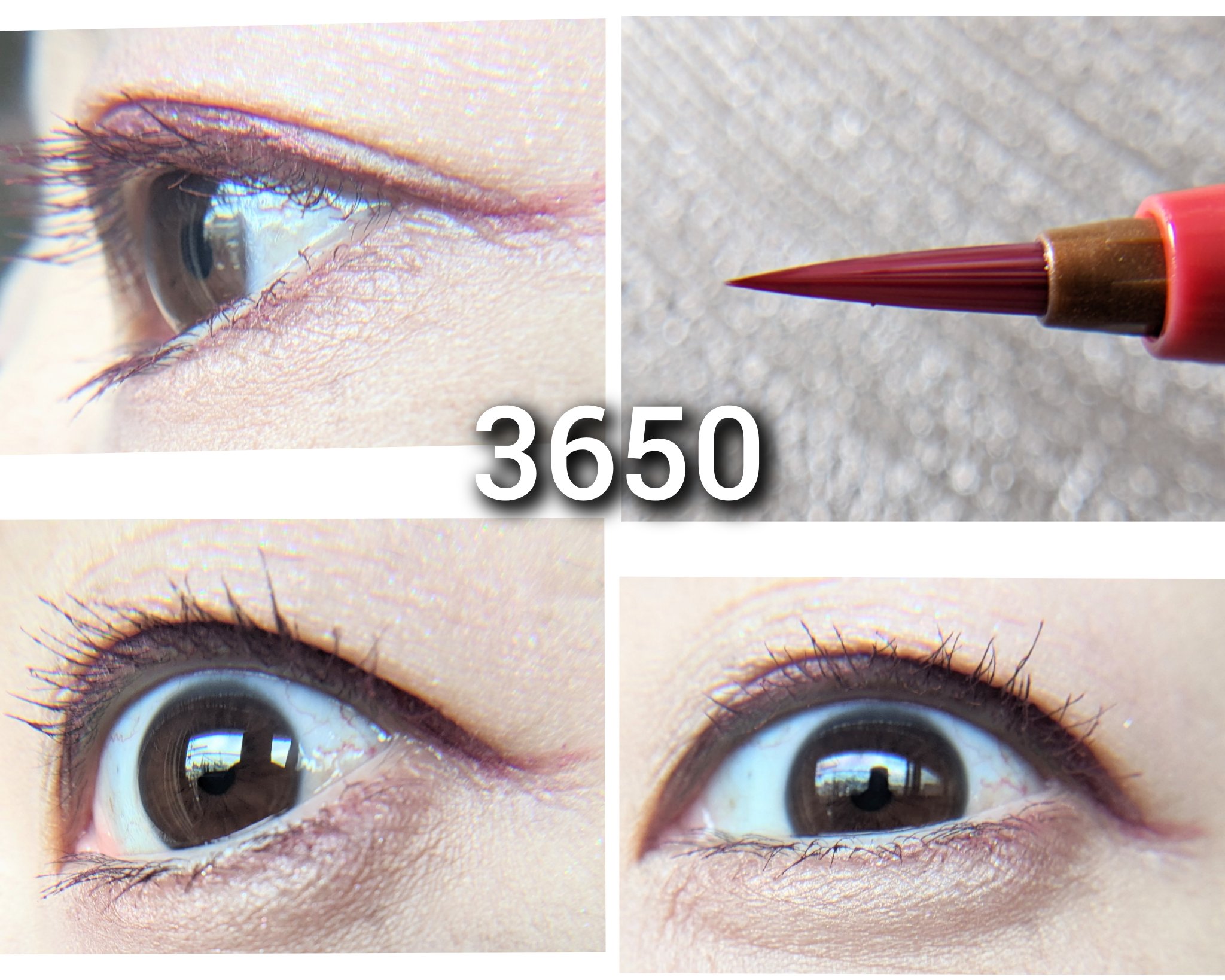 リキッドアイライナー  シアーレッド(Sheer Red)/3650/リキッドアイライナーを使ったクチコミ（3枚目）