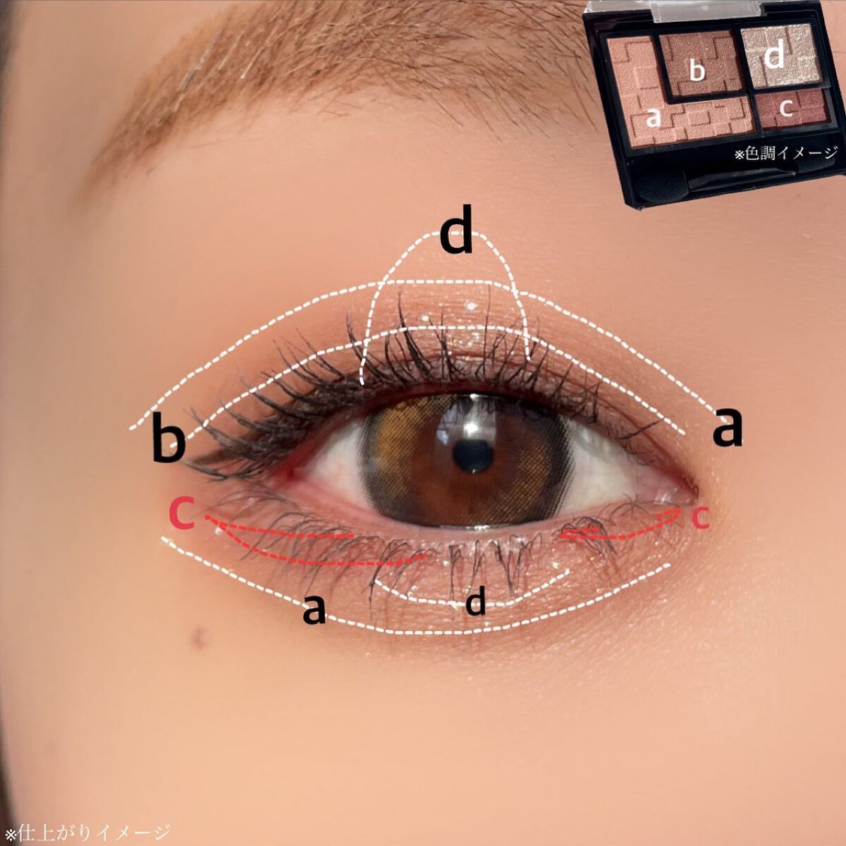 バーチャルアイズメイカー/KATE/アイシャドウパレットを使ったクチコミ(5枚目)