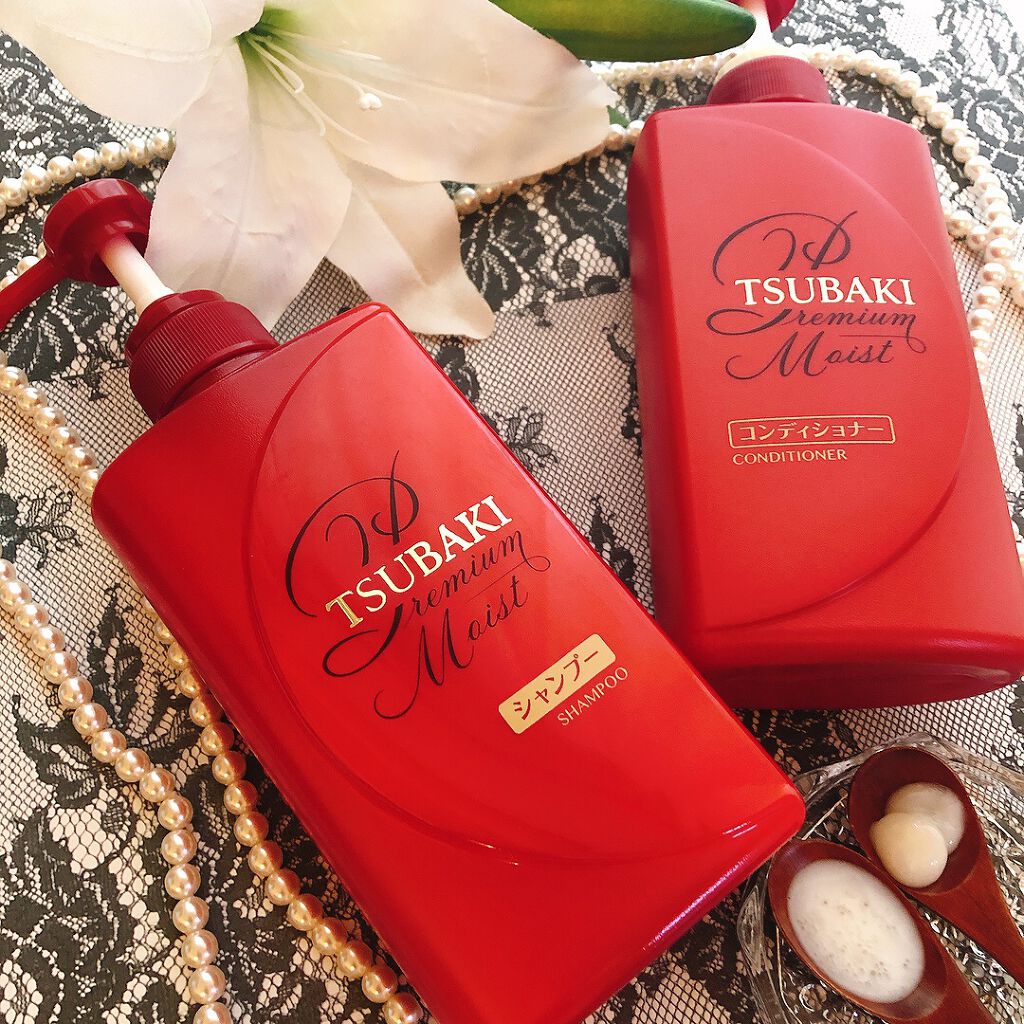 プレミアムモイスト シャンプー／ヘアコンディショナー/TSUBAKI/市販シャンプーを使ったクチコミ（1枚目）