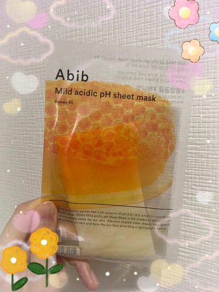 弱酸性pHシートマスク ハニーフィット/Abib /シートマスク・パックを使ったクチコミ(1枚目)