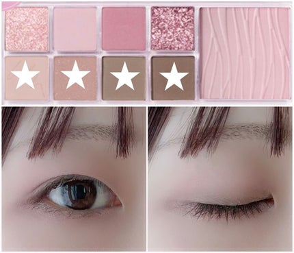 ミックスブラーリングアイパレット/wakemake/マルチパレットを使ったクチコミ(5枚目)