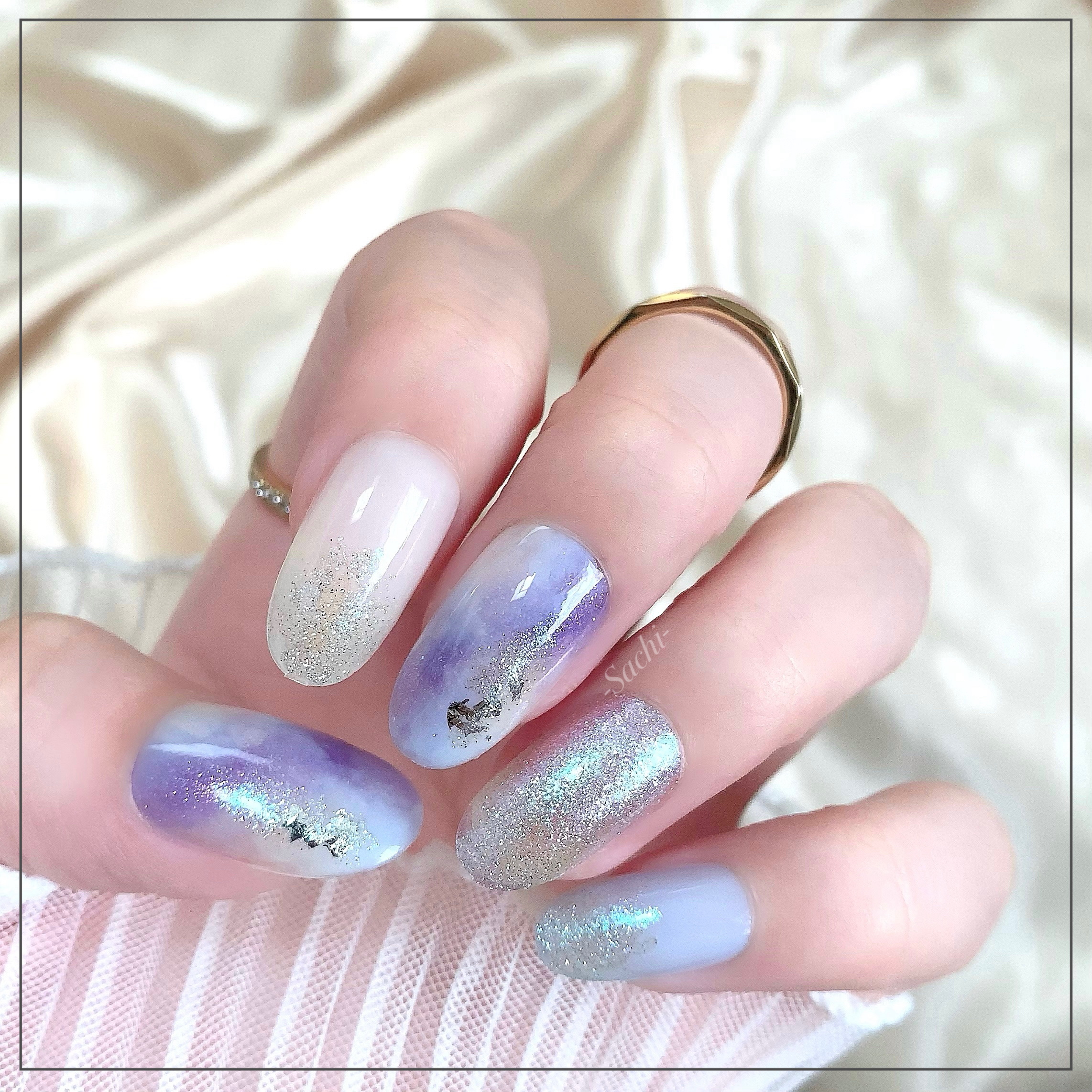 ネイルホリック Flower Layered color BL934 アジサイ/ネイルホリック/マニキュアを使ったクチコミ（2枚目）