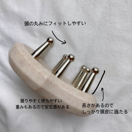 uka scalp brush kenzan/uka/スカルプブラシを使ったクチコミ(3枚目)