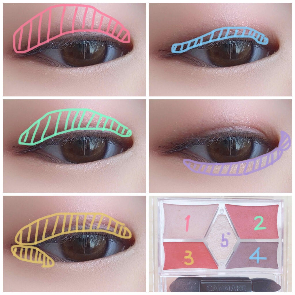 【旧品】パーフェクトスタイリストアイズ/キャンメイク/アイシャドウパレットを使ったクチコミ(3枚目)