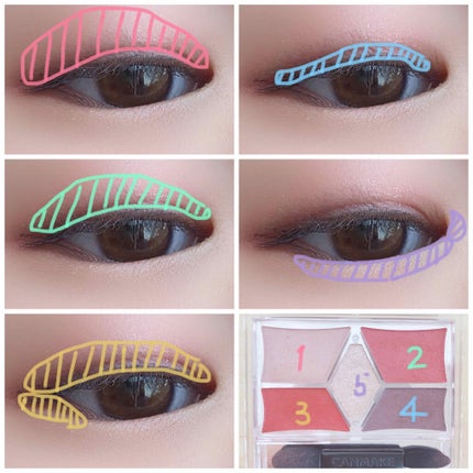 【旧品】パーフェクトスタイリストアイズ/キャンメイク/アイシャドウパレットを使ったクチコミ(3枚目)