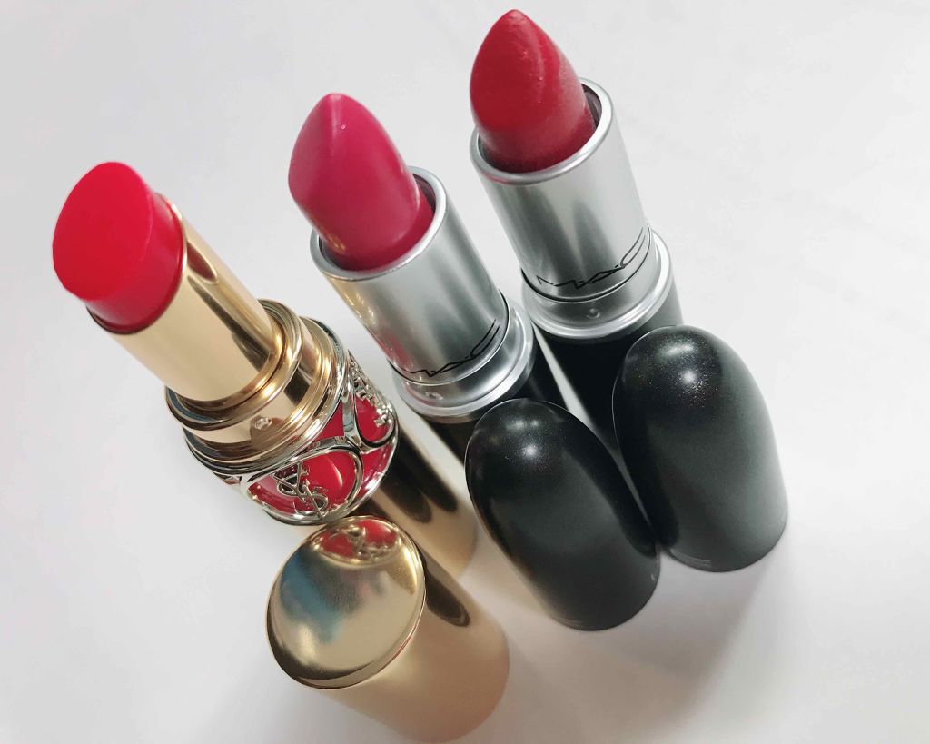 ルージュ ヴォリュプテ シャイン/YVES SAINT LAURENT BEAUTE/口紅を使ったクチコミ(1枚目)