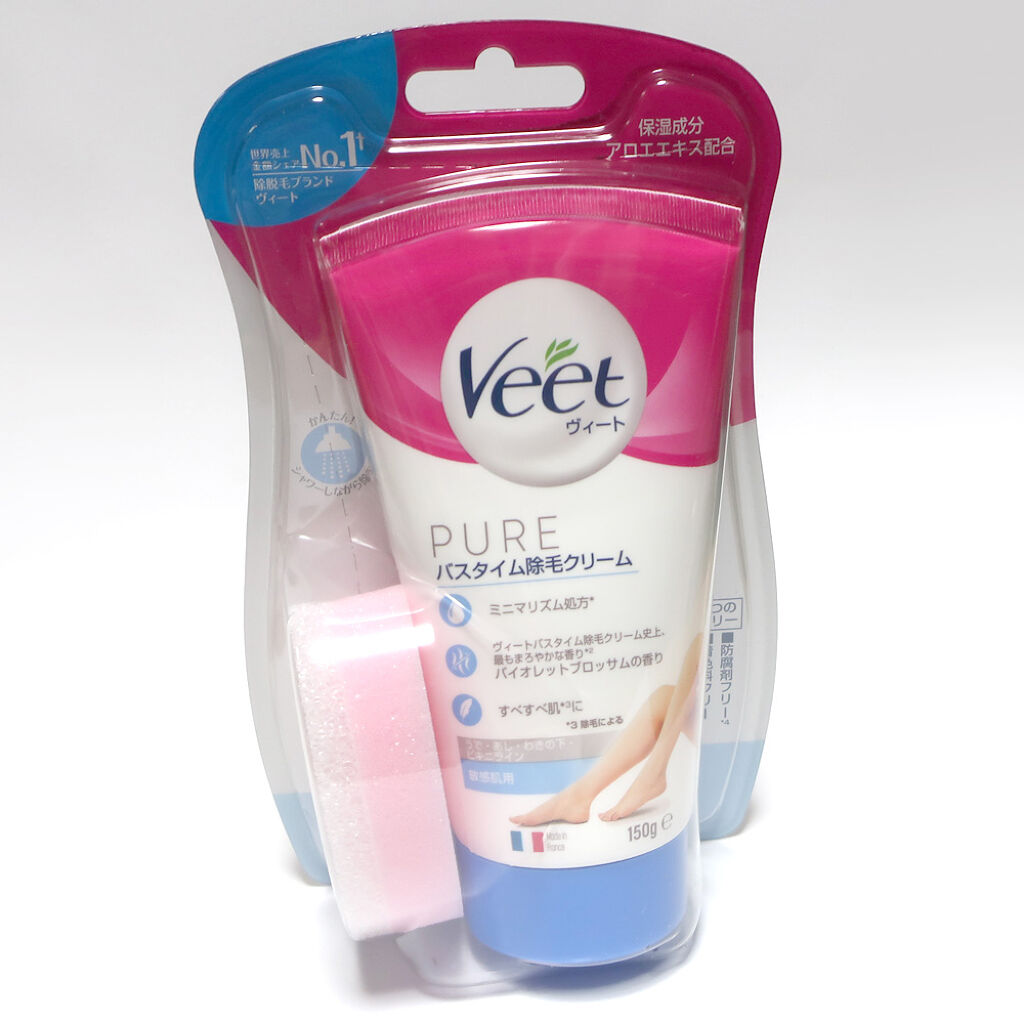 ヴィート ピュアバスタイム除毛クリーム 敏感肌用/Veet/除毛クリームを使ったクチコミ（1枚目）