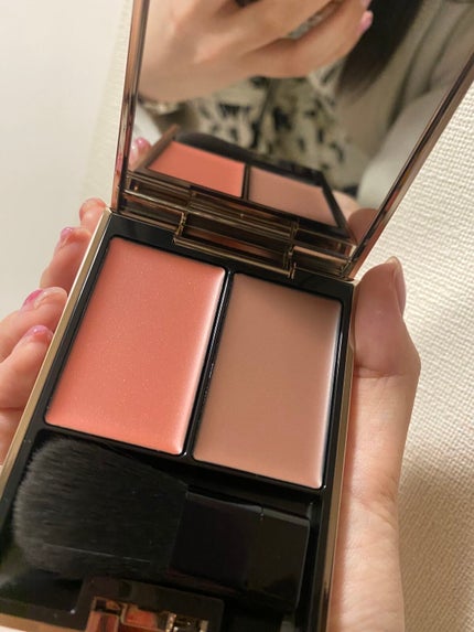 グロウブラッシュ EX01 Rose & Taupe<限定>/LUNASOL/パウダーチークの画像