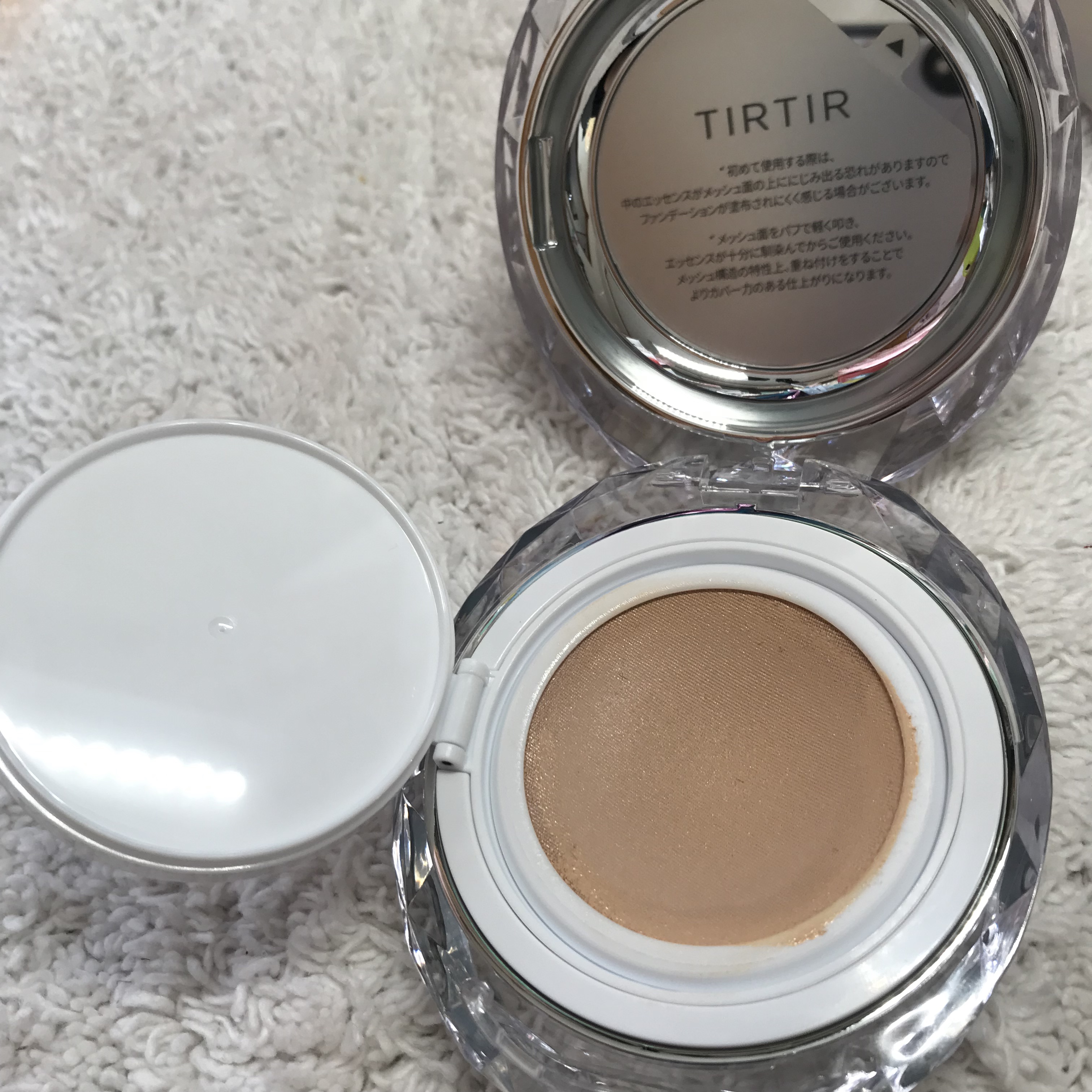 マスクフィット クリスタルメッシュクッション 23N サンド/TIRTIR(ティルティル)/クッションファンデーションを使ったクチコミ（3枚目）