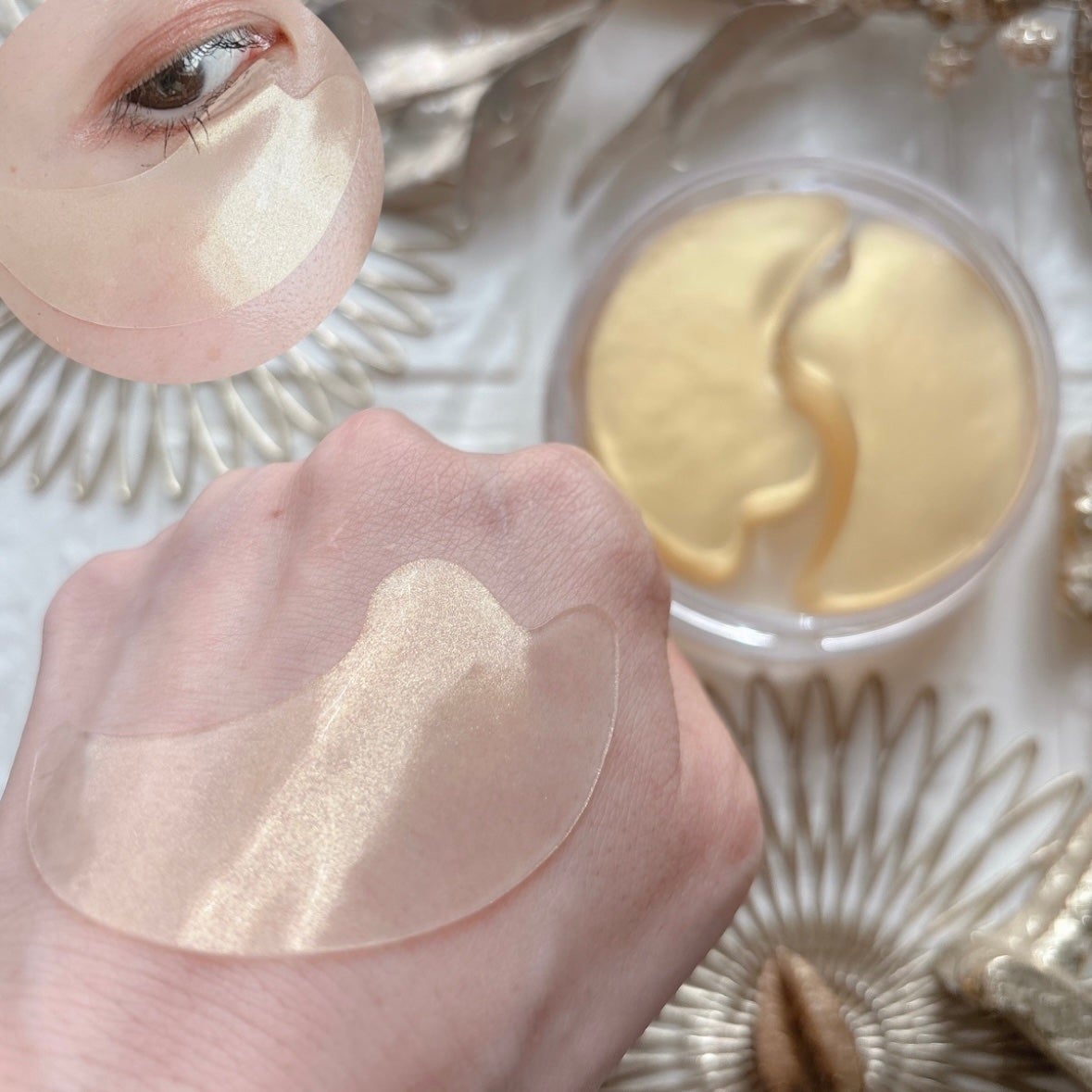 GOLD COLLAGEN DUAL EYE PATCH/SNP/アイケア・アイクリームを使ったクチコミ(8枚目)