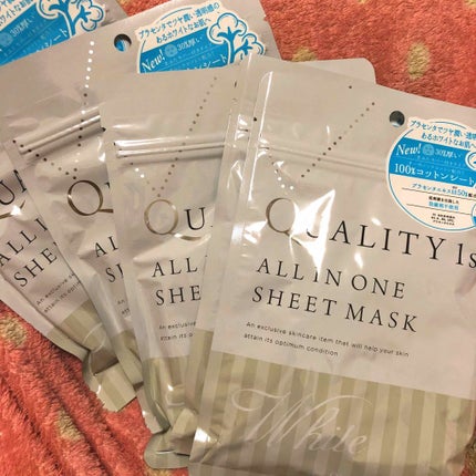 オールインワンシートマスク ホワイトEX/クオリティファースト/シートマスク・パックを使ったクチコミ(1枚目)