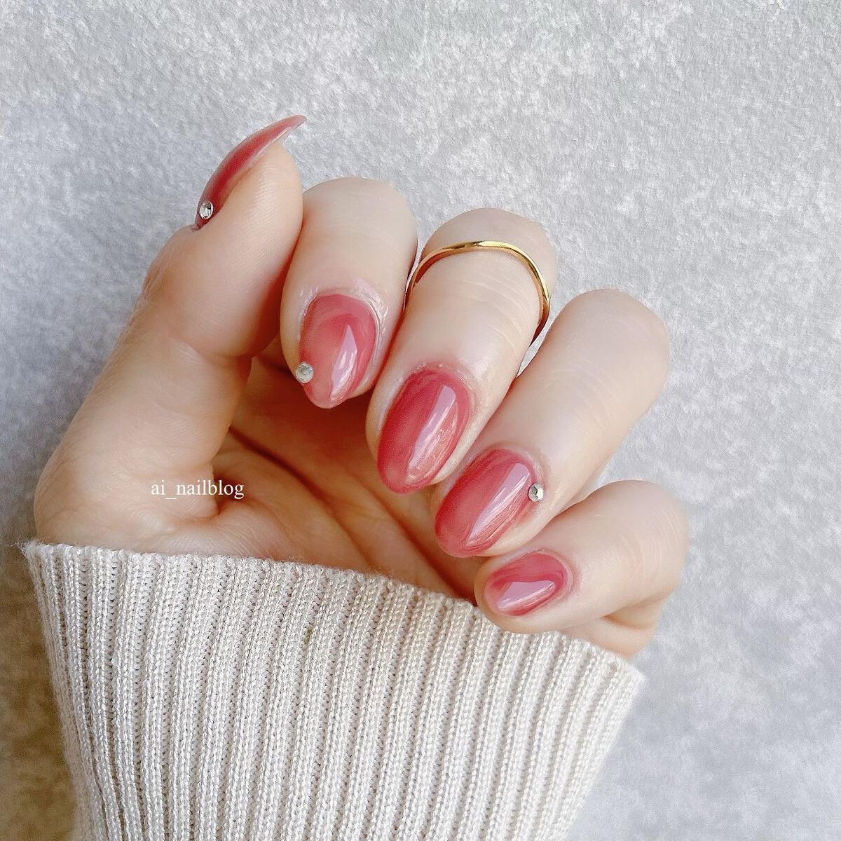 アンドバイロムアンド グラッシードロップネイル/&nd by rom&nd/マニキュアを使ったクチコミ(2枚目)