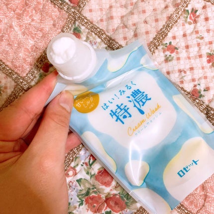 はい!みるく特濃 クリームウォッシュ/ロゼット/洗顔フォームを使ったクチコミ(2枚目)