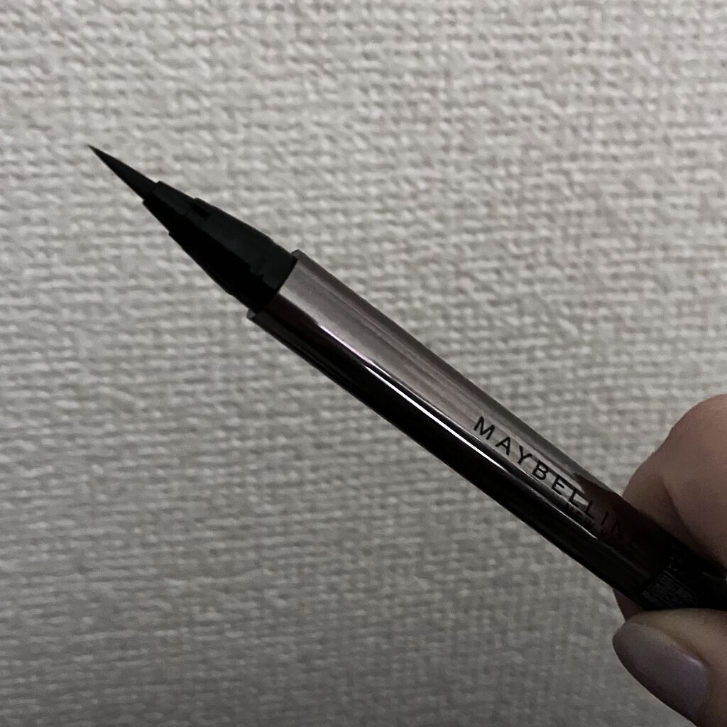 ハイパーシャープ ライナー R BK-2 ソフトブラック/MAYBELLINE NEW YORK/リキッドアイライナーを使ったクチコミ（3枚目）