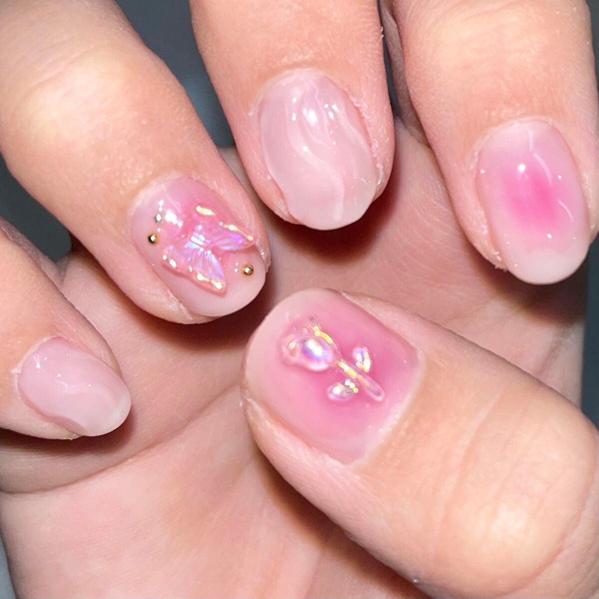 ジェルネイル(ライト対応)/セリア/ジェルネイルを使ったクチコミ(3枚目)