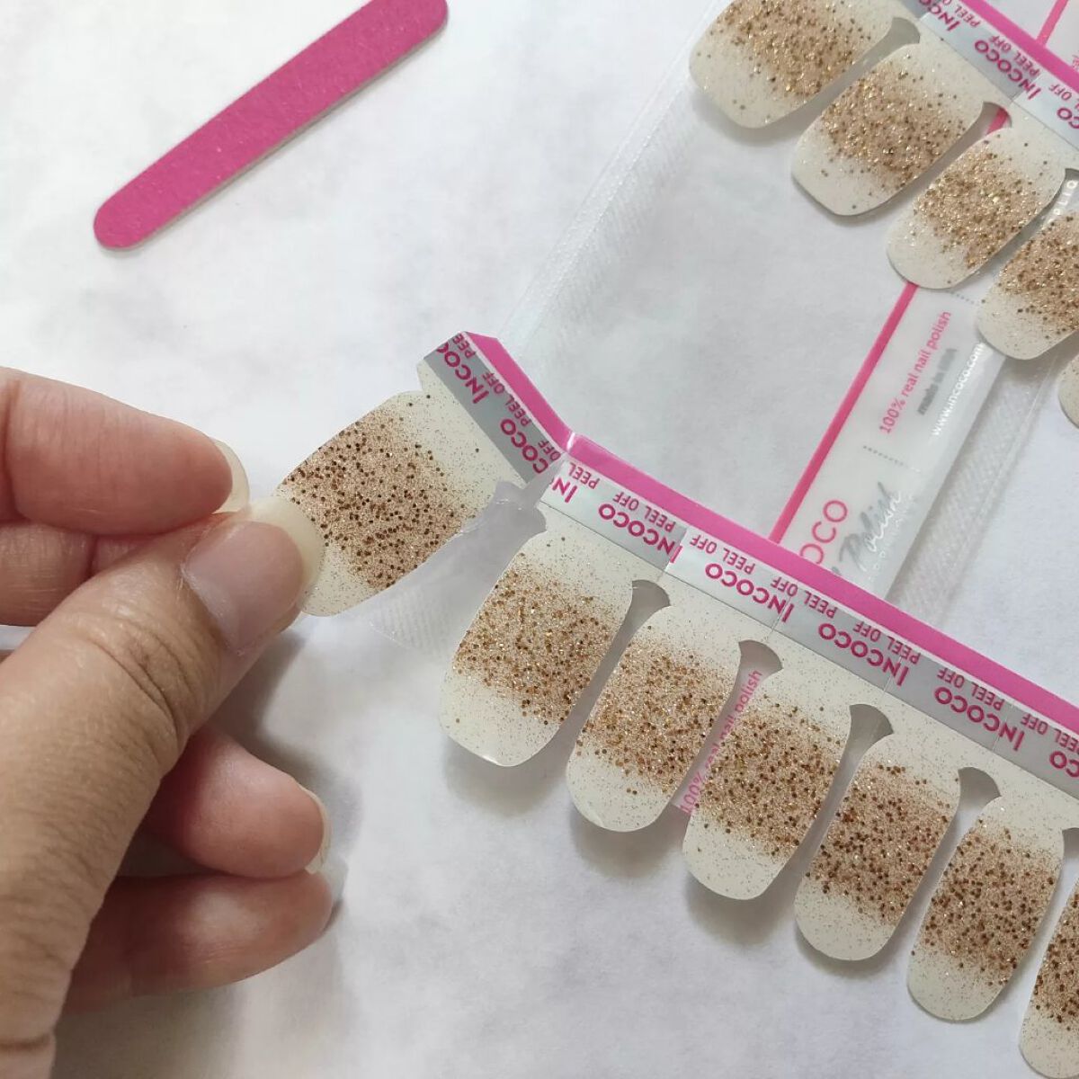 INCOCO インココ マニキュアシート/インココ/ネイルシールを使ったクチコミ(5枚目)