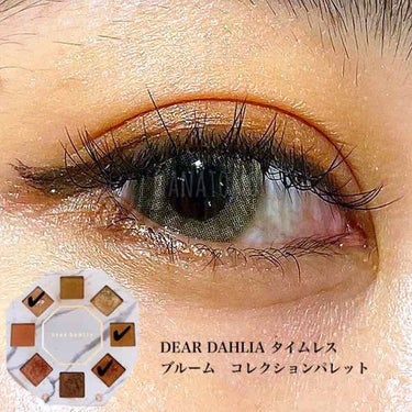 タイムレス　ブルーム　コレクション　パレット
DEAR DAHLIAのタイムレスブルームコレクションパレットのカラースウォッチ

ちょっとライトなブラウンカラーを使用

#スウォッチ#ディアダリア#タイ
