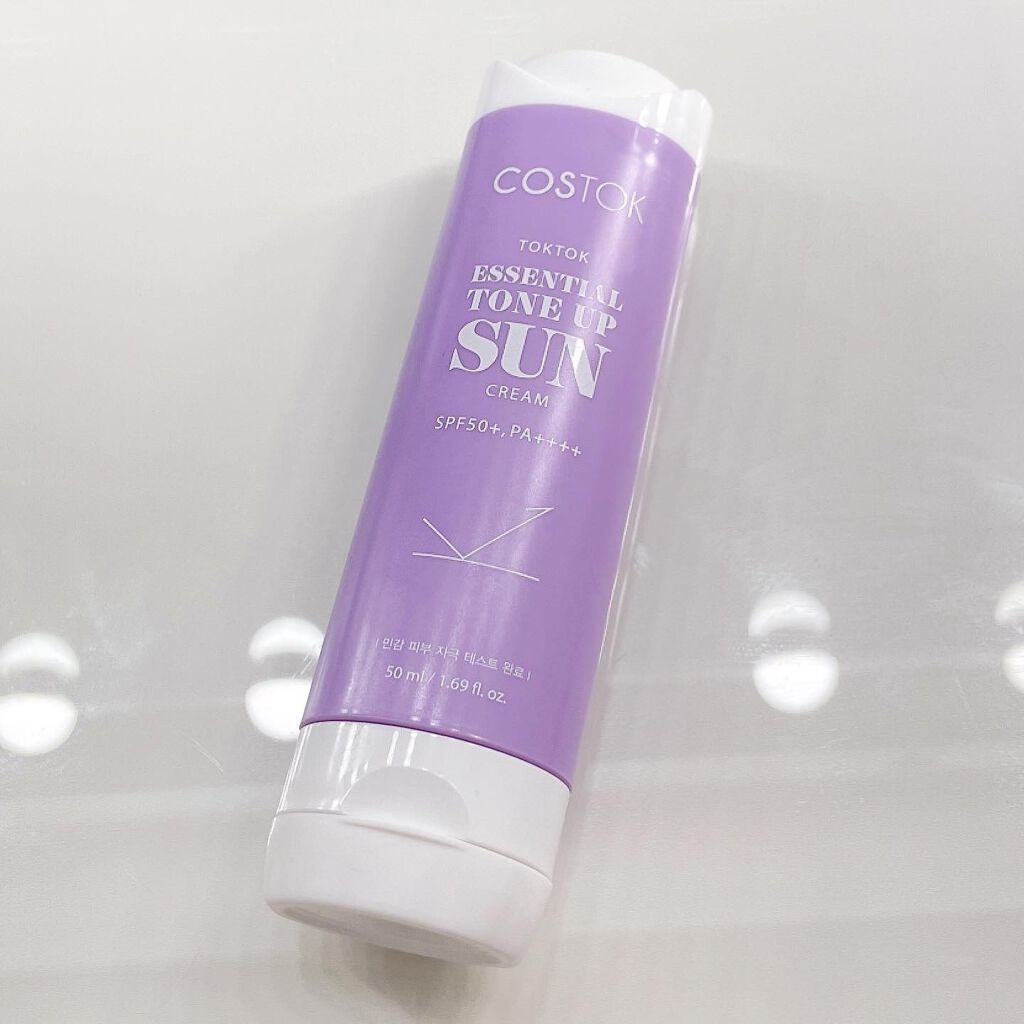 トーンアップUVカットクリーム/COSTOK/日焼け止め・UVケアを使ったクチコミ(2枚目)