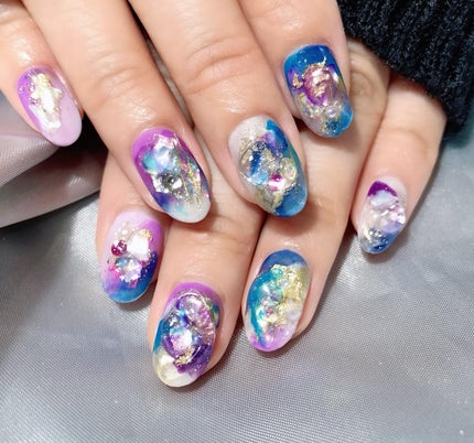 なかやまちえこ on LIPS 「和ネイル🗻⠀⠀(デザインイメージはお伝えいただいて🙏)⠀@al..」(4枚目)