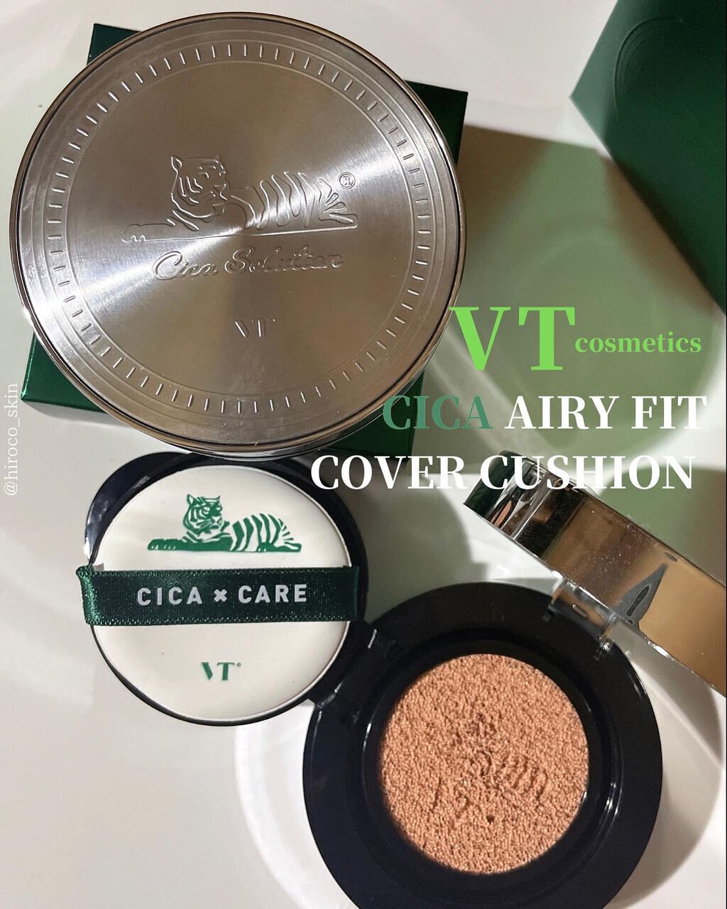 CICA エアリーフィットカバークッション/VT/クッションファンデーションを使ったクチコミ(1枚目)