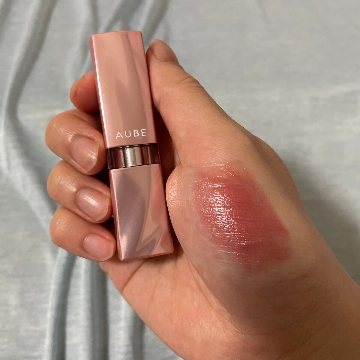 なめらか質感ひと塗りルージュ/AUBE/口紅を使ったクチコミ(1枚目)