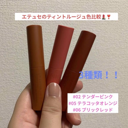 エテュセ リップエディション(ティントルージュ) 05 テラコッタオレンジ/ettusais/リップティントを使ったクチコミ(1枚目)